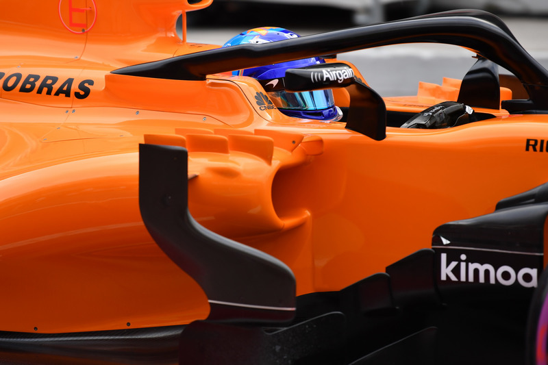 Первый вариант Halo на McLaren MCL33