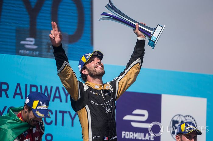 Jean-Eric Vergne, Techeetah, celebra su victoria