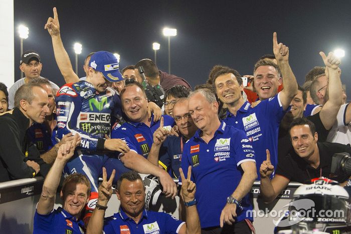 El ganador de carrera, Jorge Lorenzo, Yamaha Factory Racing