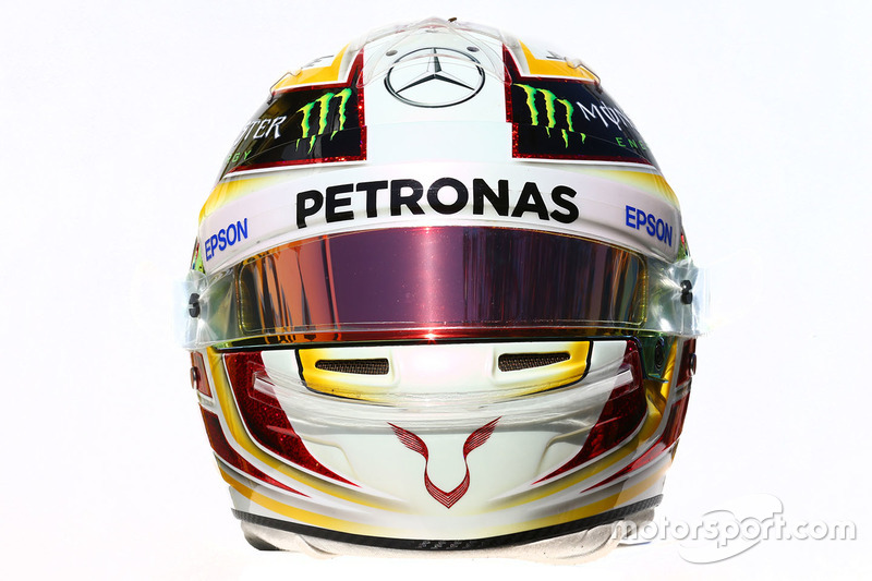 Il casco di Lewis Hamilton, Mercedes AMG F1
