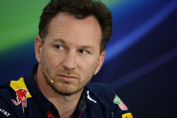 Christian Horner, Team Principal Red Bull Racing nella conferenza stampa