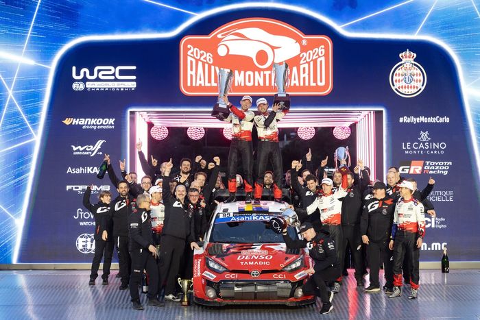 Oliver Solberg, Elliott Edmondson, Toyota Gazoo Racing WRT Toyota GR Yaris Rally1, Sébastien Ogier, Vincent Landais, Toyota Gazoo Racing WRT Toyota GR Yaris Rally1, Elfyn Evans, Scott Martin, Toyota Gazoo Racing WRT Toyota GR Yaris Rally1