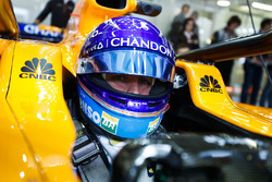 Fernando Alonso, McLaren, in his cockpit