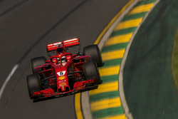 Sebastian Vettel, Ferrari SF71H in azione