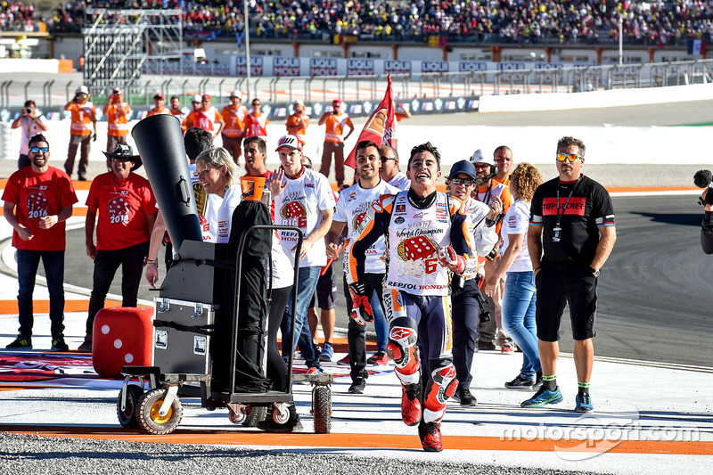 Le Champion du monde Marc Marquez, Repsol Honda Team fête son titre