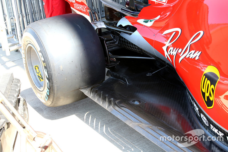 Fondo plano del Ferrari SF71H