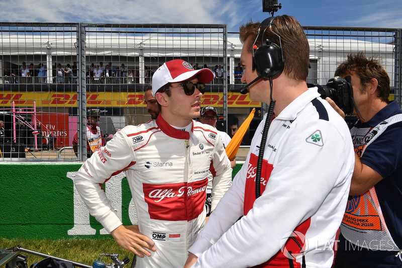 Charles Leclerc, Sauber on the grid