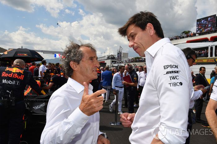 Alain Prost, Renault Sport F1 y Toto Wolff, Mercedes AMG