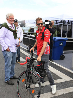 Sebastian Vettel, Ferrari and bike