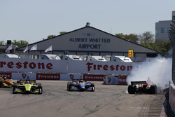 Kollision: Robert Wickens, Schmidt Peterson Motorsports Honda, Alexander Rossi, Andretti Autosport H