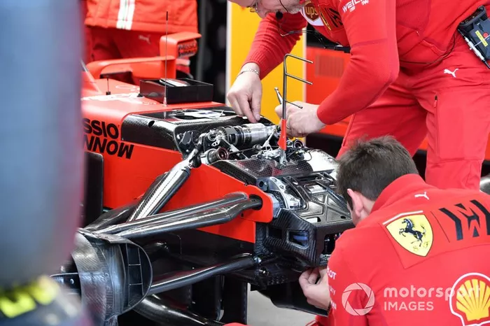 Detalle del Ferrari SF1000 