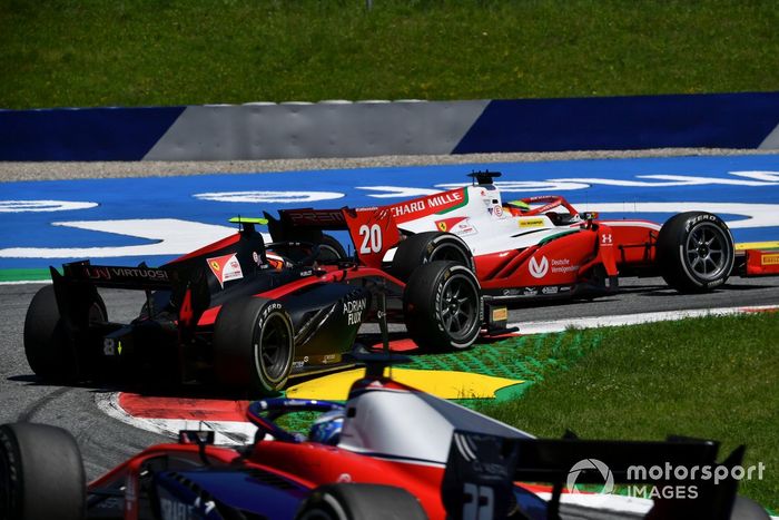 Mick Schumacher, Prema Racing, y Callum Ilott, UNI-Virtuosi