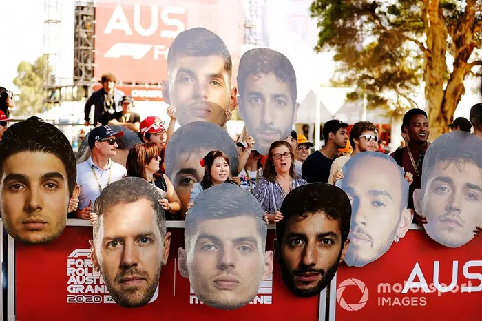Fans en Albert Park