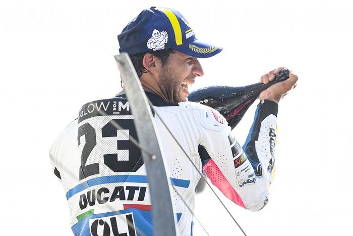 Podio: segundo lugar Enea Bastianini, Gresini Racing