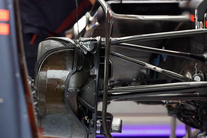 Detalle del tambor de freno del Red Bull Racing RB19