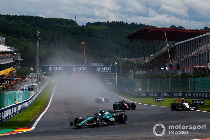 Fernando Alonso, Aston Martin AMR23, Yuki Tsunoda, AlphaTauri AT04, Valtteri Bottas, Alfa Romeo C43