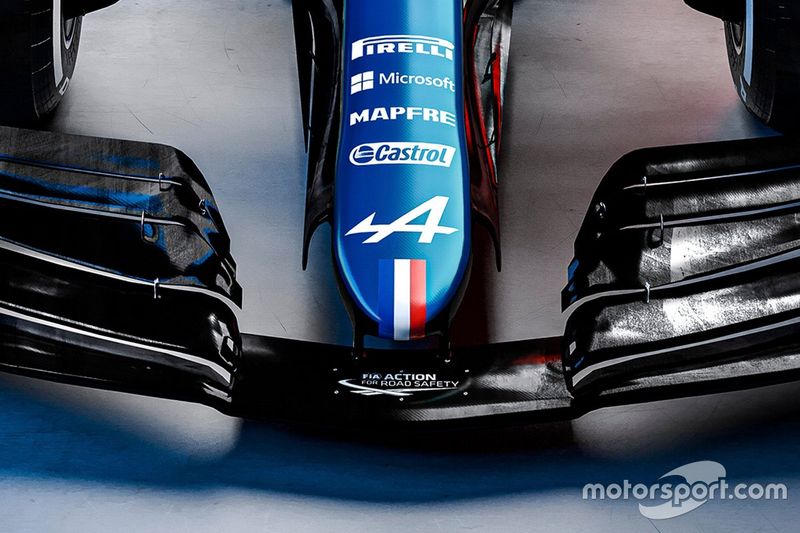 Detalle del morro del Alpine A521