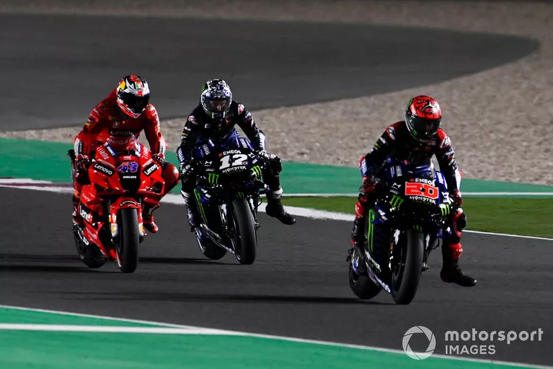 Fabio Quartararo, Maverick Viñales et Jack Miller