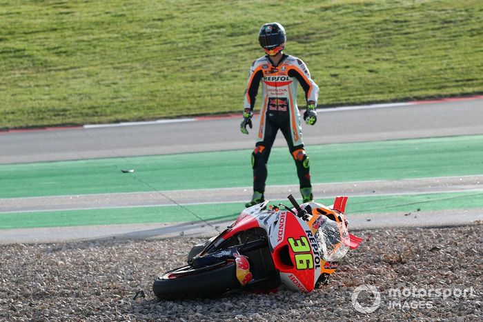 Joan Mir, Repsol Honda Team crash
