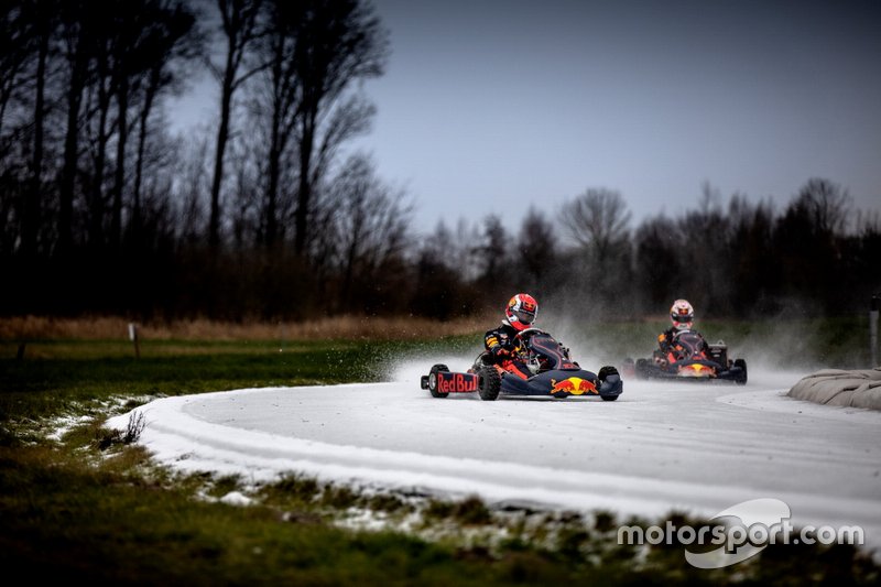 Pierre Gasly and Max Verstappen