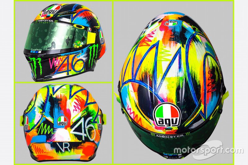 Valentino Rossi, Yamaha Factory Racing, capacete de pré-temporada