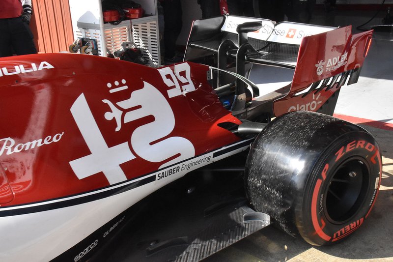 Arrière de l'Alfa Romeo Racing C38