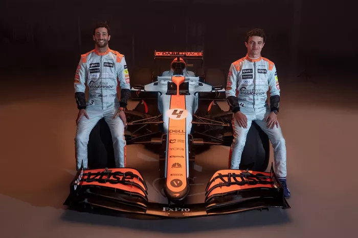De kleurstelling van McLaren voor de Grand Prix van Monaco: