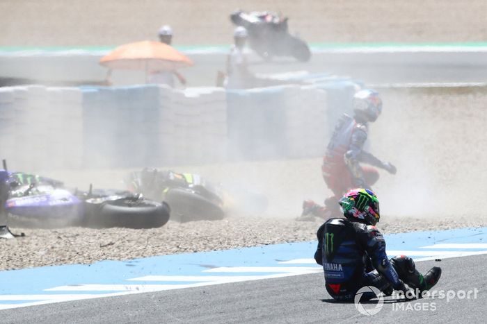 Caída de Franco Morbidelli, Yamaha Factory Racing