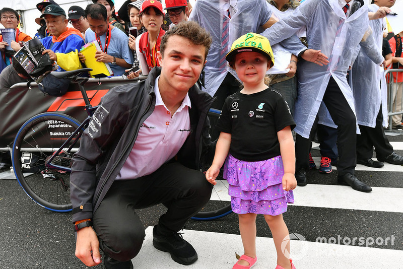 Lando Norris, McLaren and young fan