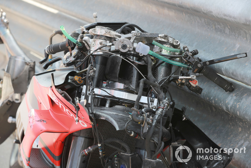 Die zerstörte Ducati nach Jorge Lorenzos Highsider in Thailand