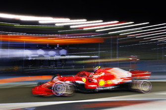 Kimi Raikkonen, Ferrari SF71H leaves the pits