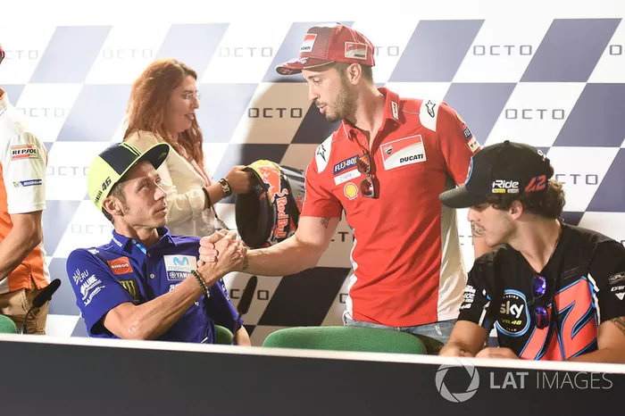 Valentino Rossi, Yamaha Factory Racing, Andrea Dovizioso, Ducati Team