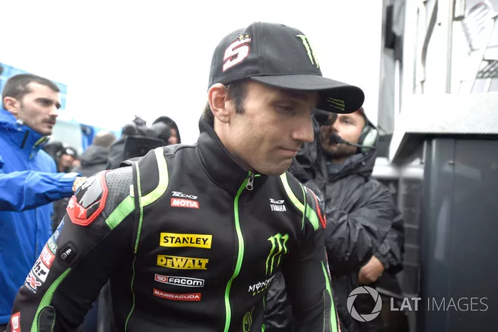 Johann Zarco, Monster Yamaha Tech 3 saliendo de la reunión de seguridad
