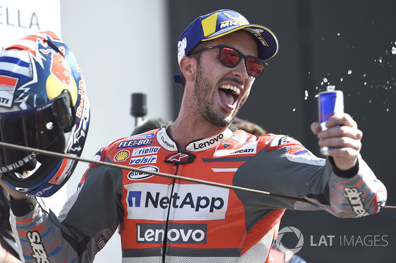 Подіум: переможець Андреа Довіціозо, Ducati Team