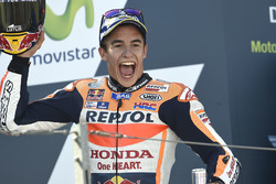 Podio: il vincitore della gara Marc Marquez, Repsol Honda