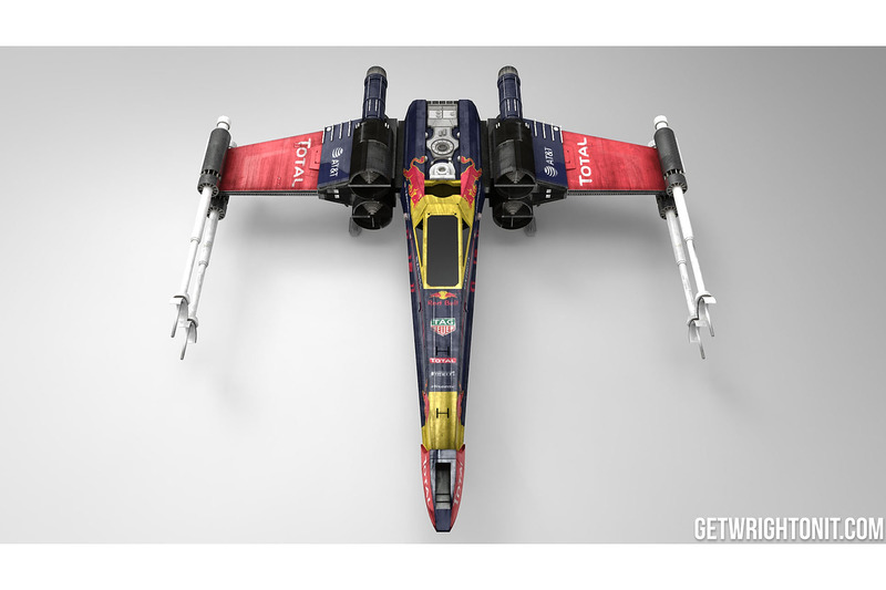 X-Wing im Red-Bull-Design