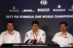 Eric Boullier, McLaren Racing Director, Toto Wolff, Mercedes AMG F1 Director of Motorsport, Yusuke H