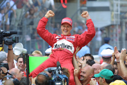 Le vainqueur Michael Schumacher, Ferrari F2001