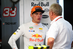 Max Verstappen, Red Bull Racing and Dr. Helmut Marko, Red Bull Racing Motorsport Consultant