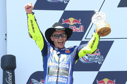 Podium: second place Valentino Rossi, Yamaha Factory Racing