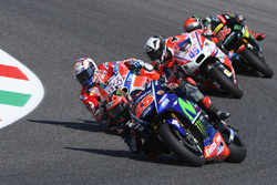 Maverick Viñales, Yamaha Factory Racing; Andrea Dovizioso, Ducati Team; Scott Redding, Pramac Racing