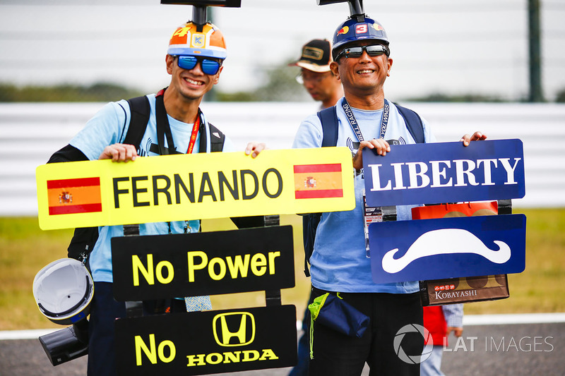 Fans of Fernando Alonso, McLaren, Liberty Media