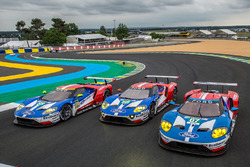 #69 Ford Chip Ganassi Racing Ford GT: Ryan Briscoe, Richard Westbrook, Scott Dixon, #68 Ford Chip Ga