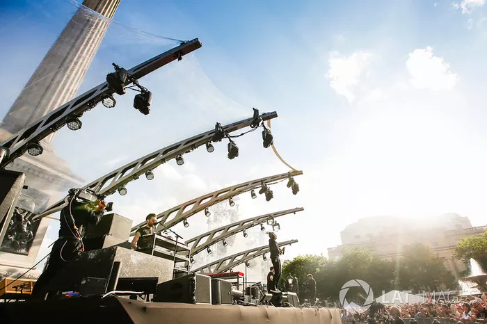 Bastille perform live on stage