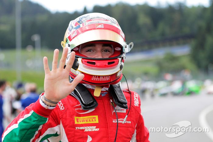 Ganador de la pole Charles Leclerc, Prema Powerteam