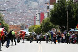 #8 Himoinsa Racing Team KTM: Gerard Farrés, #87 Team Pedrega KTM: Cristian España, #12 Sherco TVS Ra