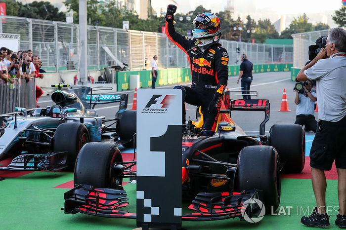 Victoria en Azerbaiyán 2017 de Daniel Ricciardo, Red Bull Racing