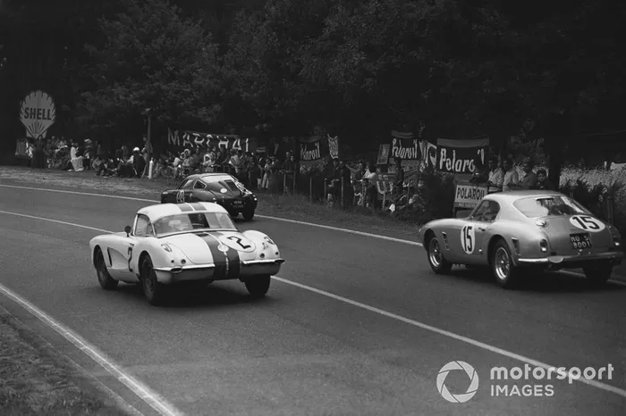 Dick Thompson, Fred Windridge, Chevrolet Corvette C1, Graham Whitehead, Henry Taylor, Ferrari 250 GT SWB