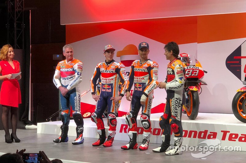 Mick Doohan, Alex Criville, Marc Márquez y Jorge Lorenzo, Repsol Honda Team