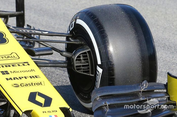 Detalle de las suspension de Renault F1 Team R.S. 19 